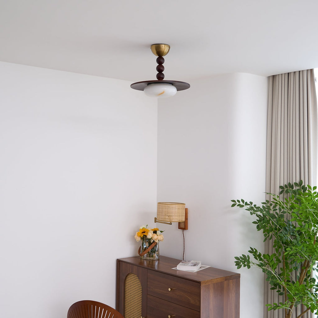 Renverden Imitation Alabaster Ceiling Light-Moonnatur