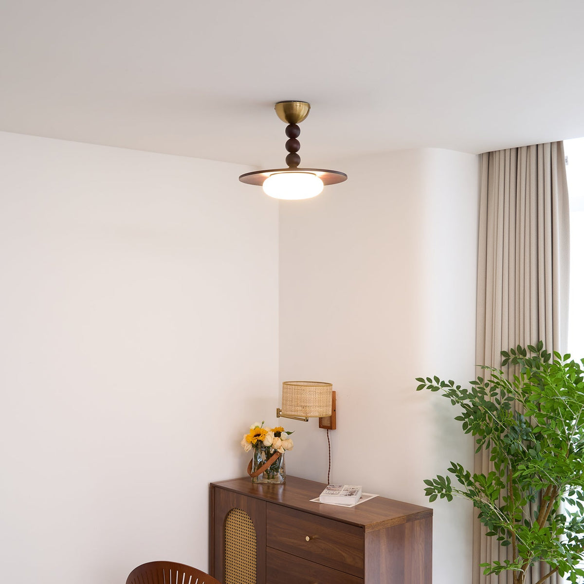 Renverden Imitation Alabaster Ceiling Light-Moonnatur