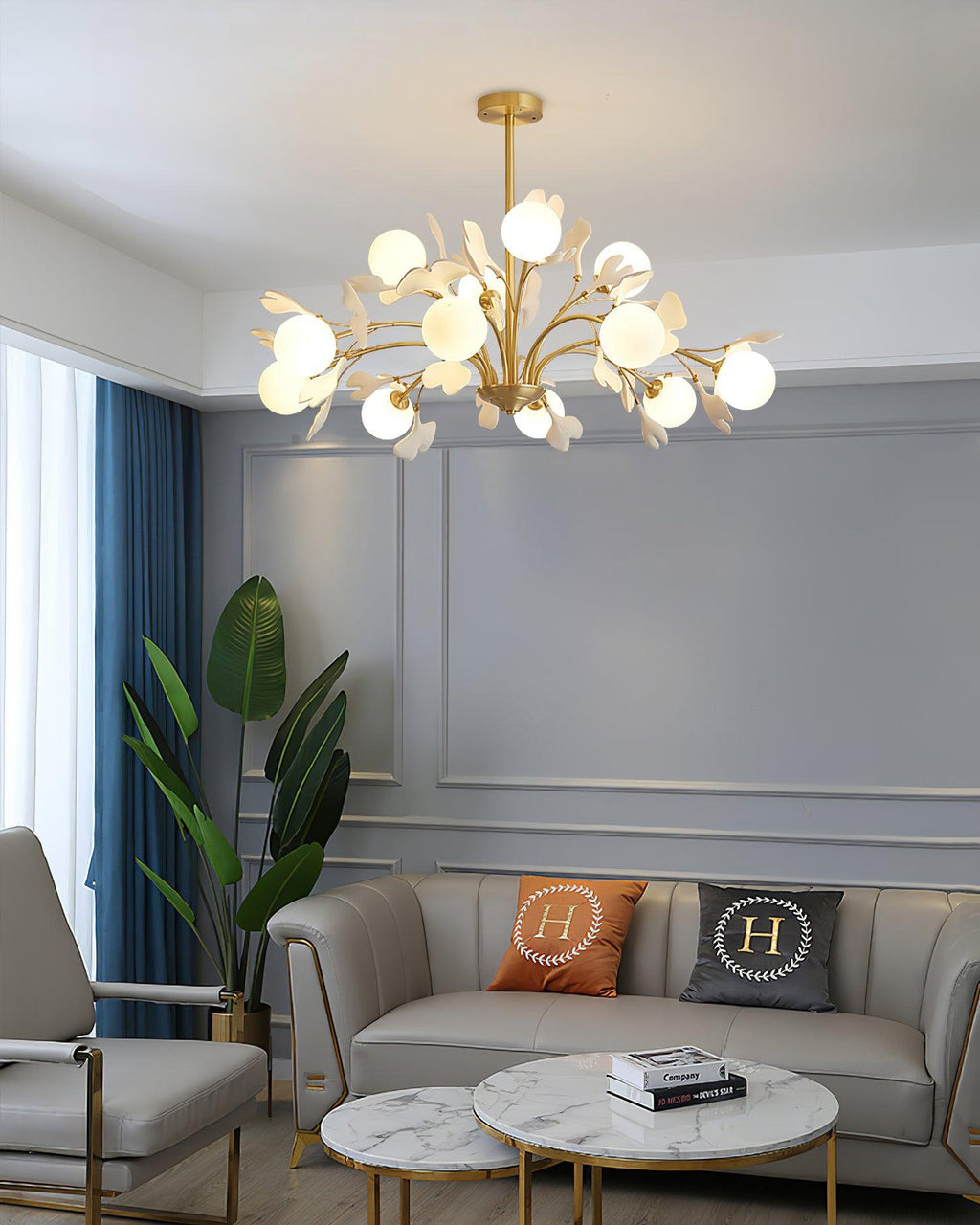 Renverenis Ceramic Chandelier-Moonnatur