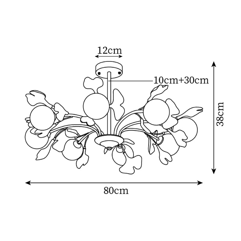 Renverenis Ceramic Chandelier-Moonnatur
