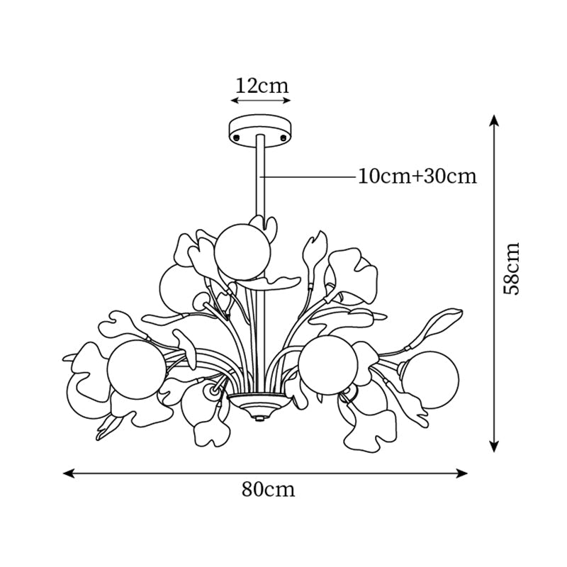 Renverenis Ceramic Chandelier-Moonnatur