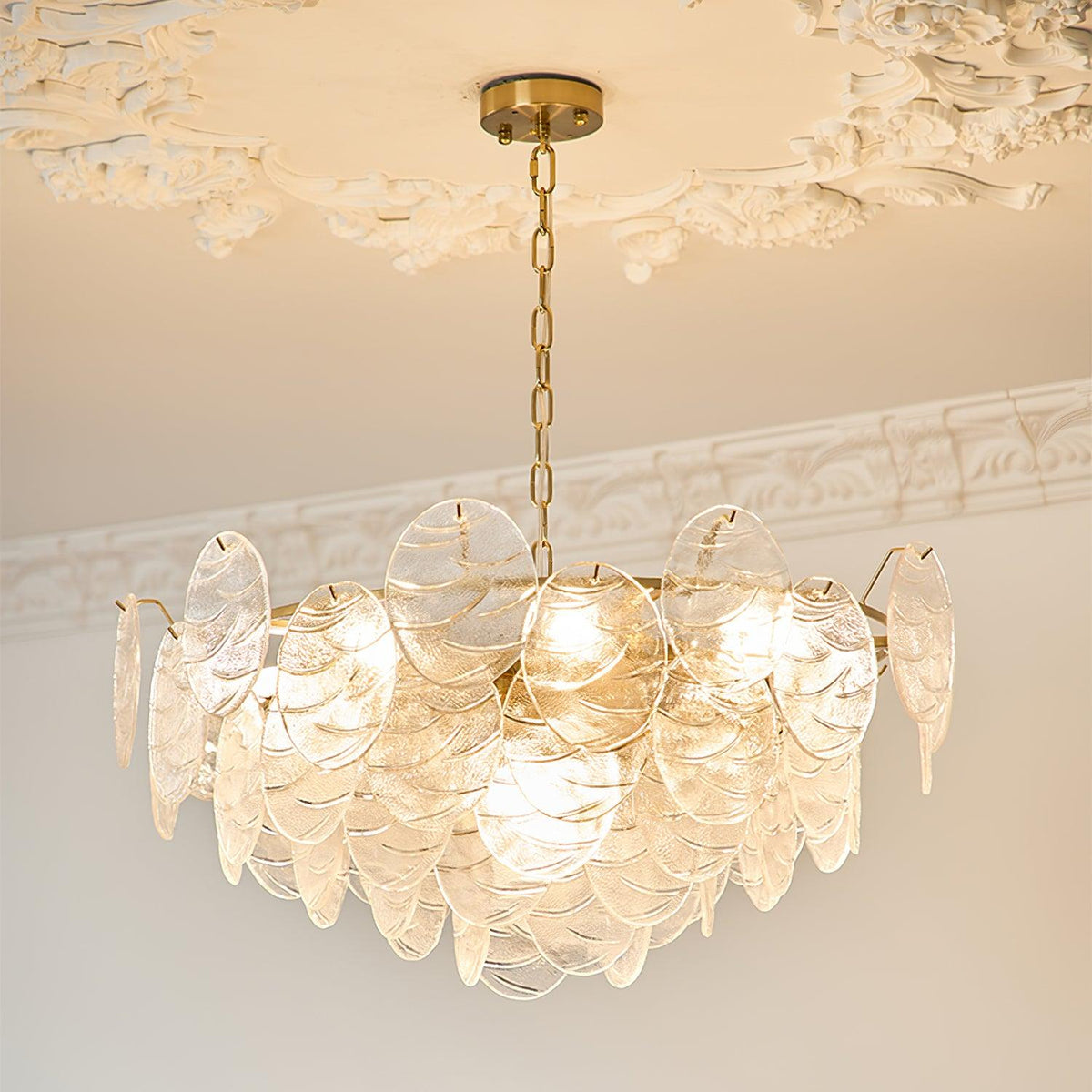 Pavren Glass Chandelier-Moonnatur