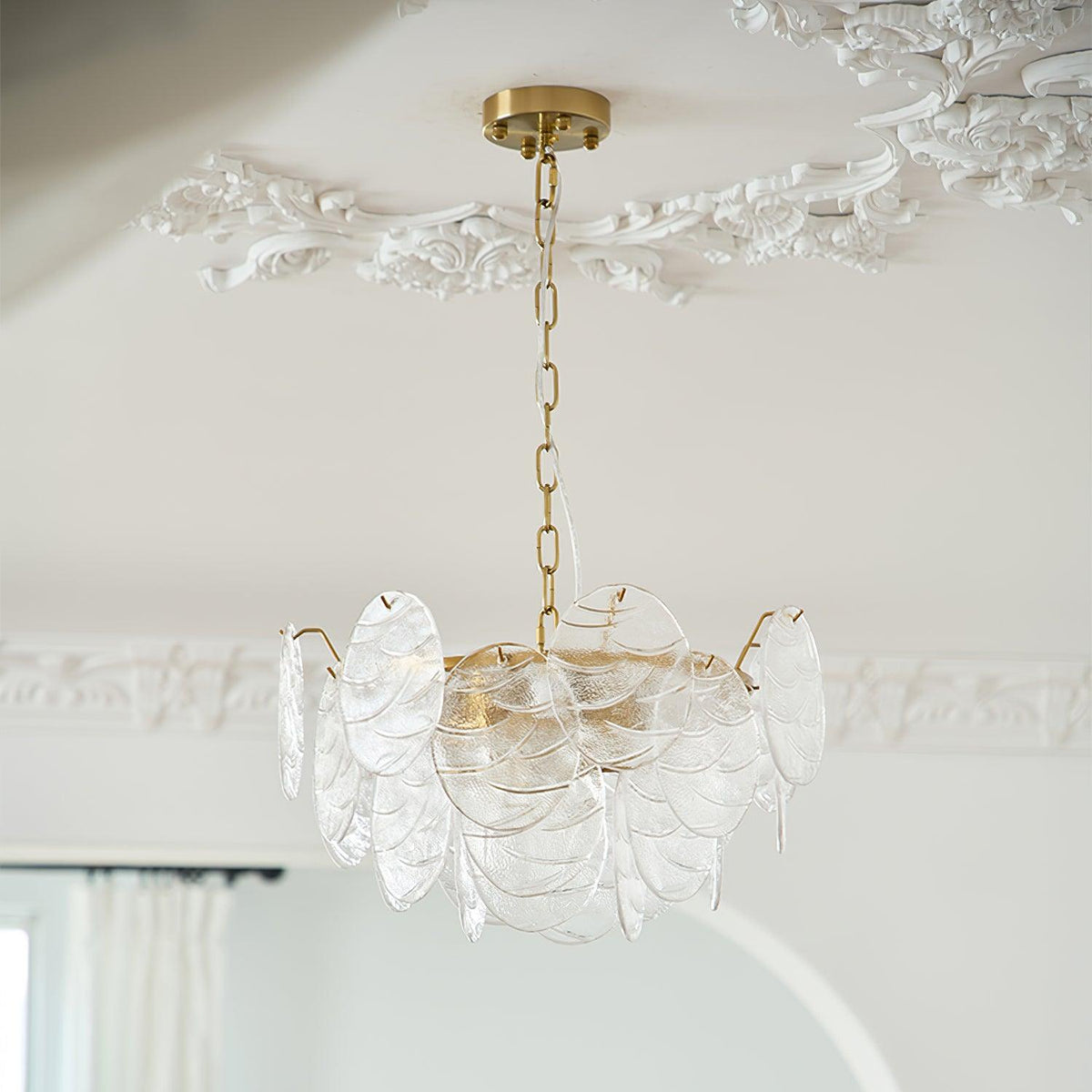 Pavren Glass Chandelier-Moonnatur
