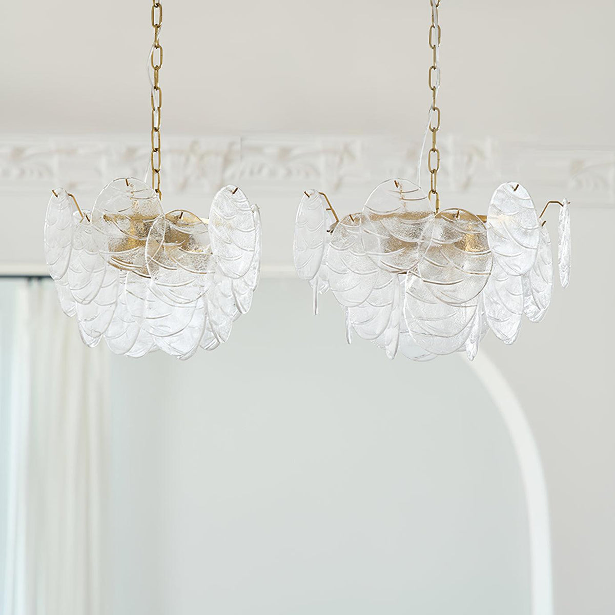 Pavren Glass Chandelier-Moonnatur