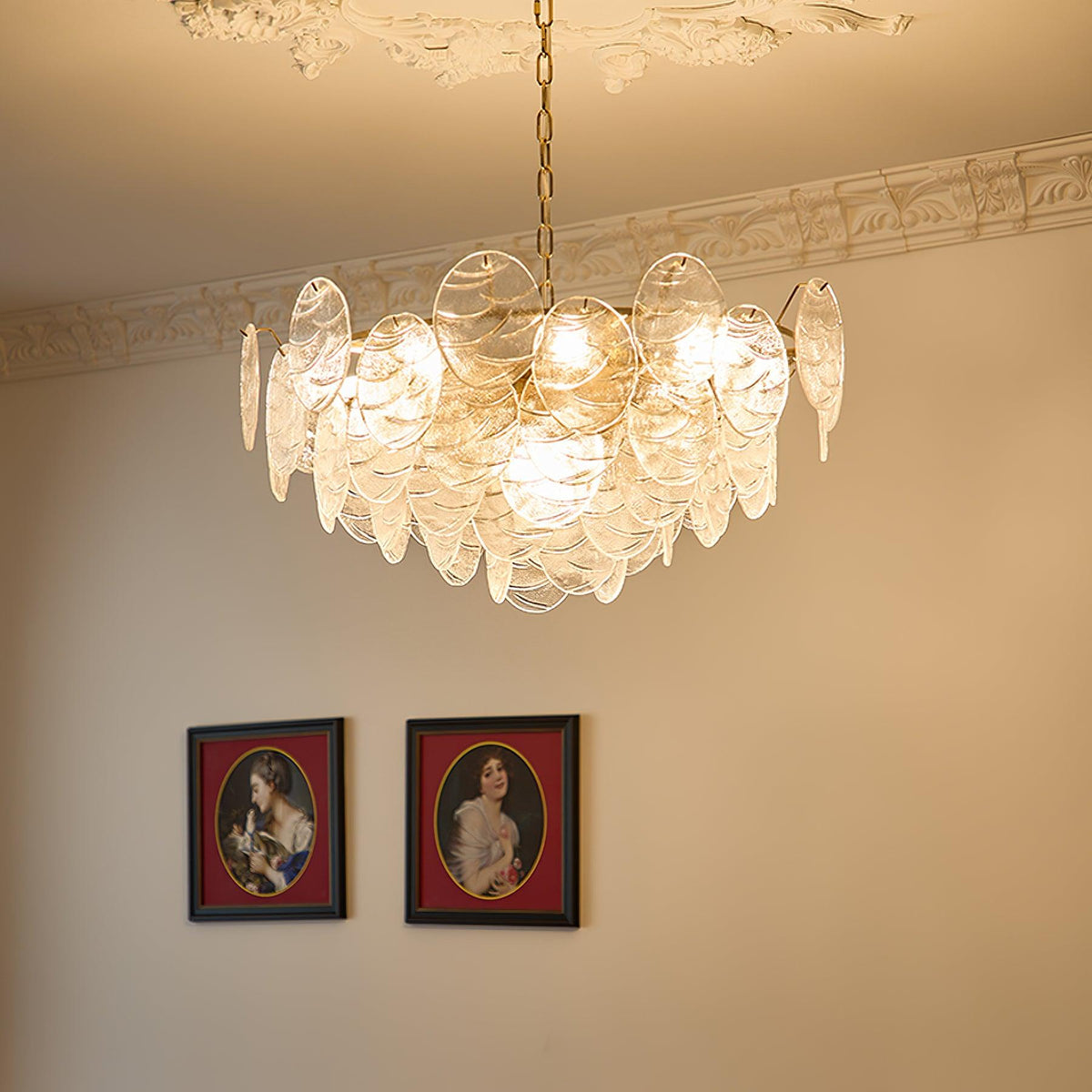 Pavren Glass Chandelier-Moonnatur