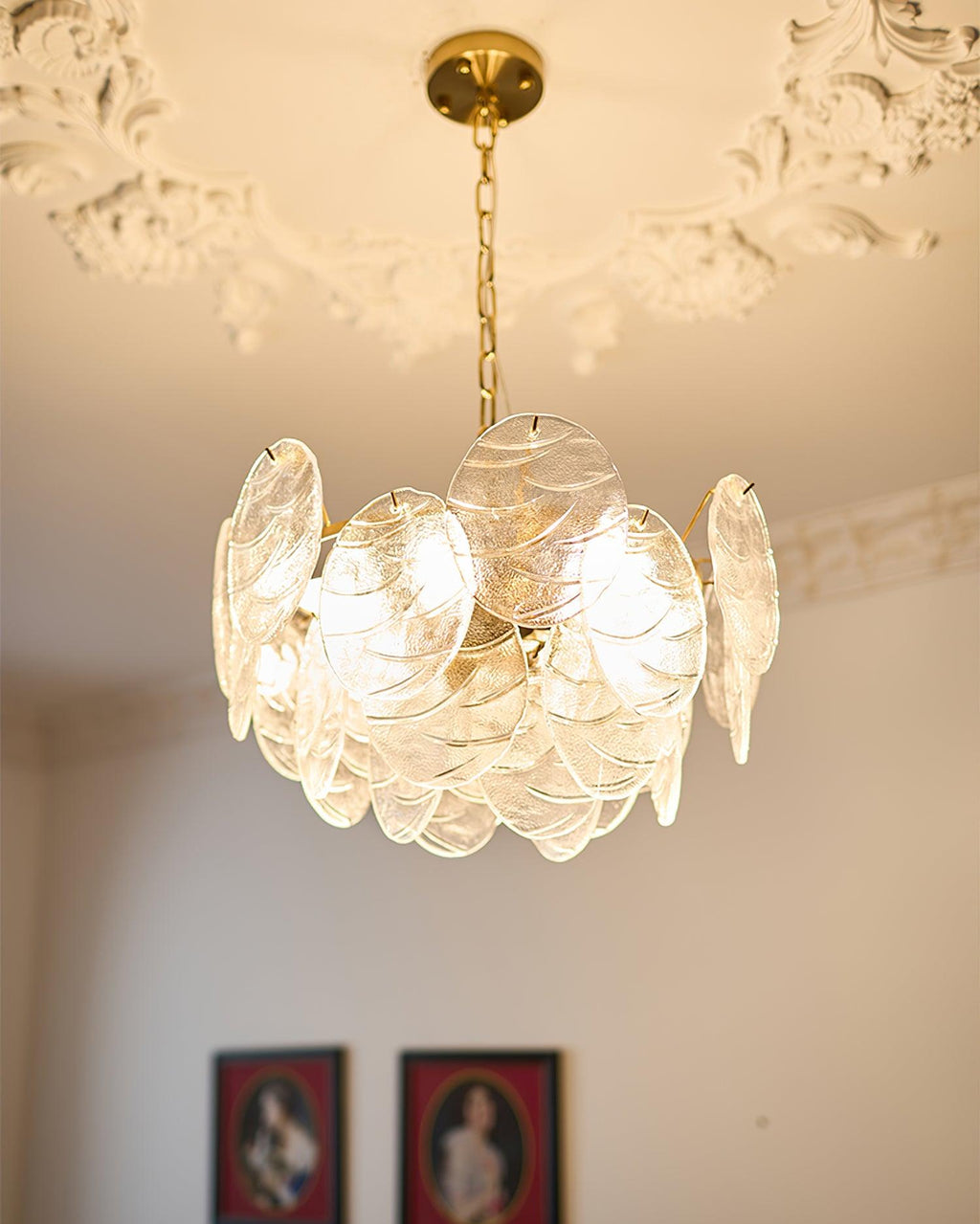 Pavren Glass Chandelier-Moonnatur