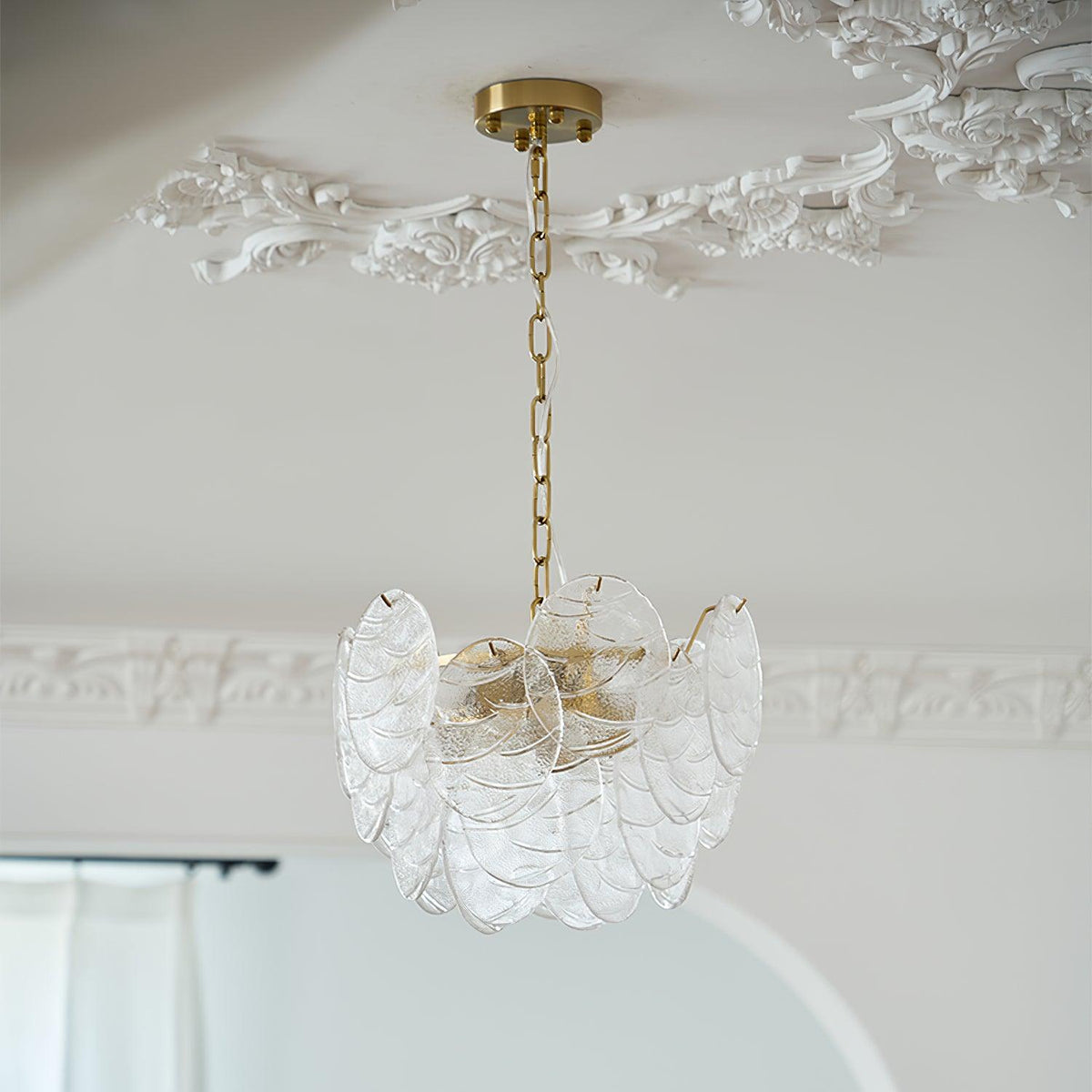 Pavren Glass Chandelier-Moonnatur