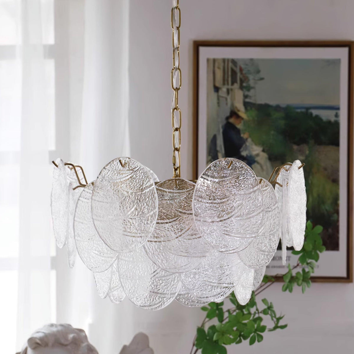 Pavren Glass Chandelier-Moonnatur
