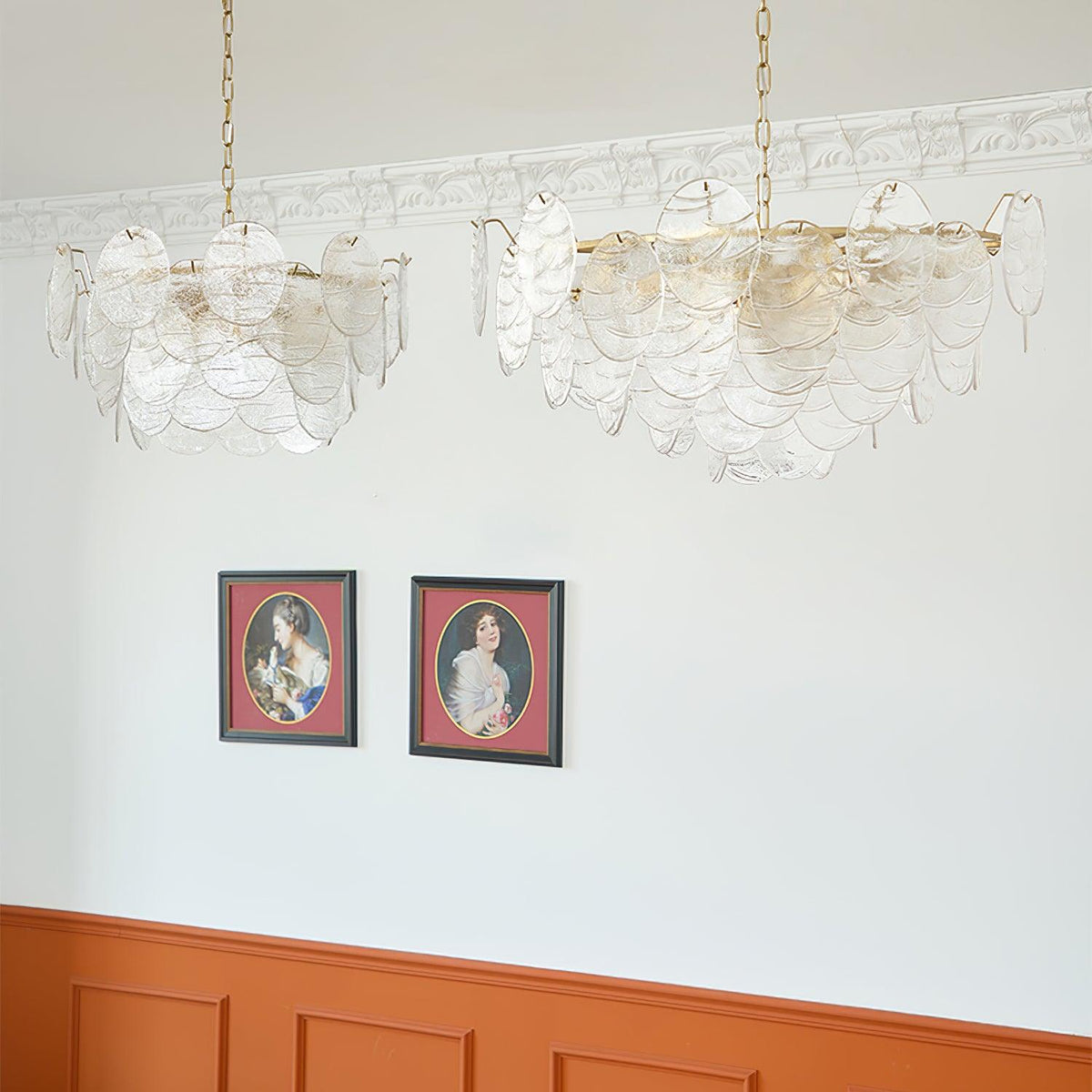 Pavren Glass Chandelier-Moonnatur