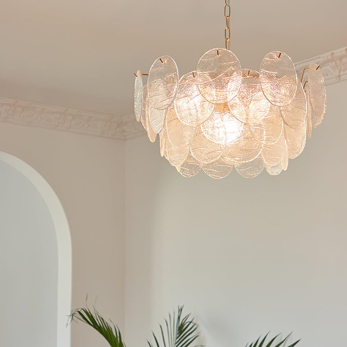 Pavren Glass Chandelier-Moonnatur