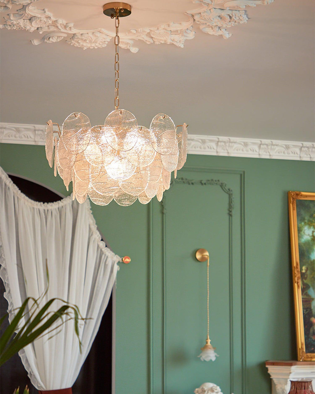 Pavren Glass Chandelier-Moonnatur