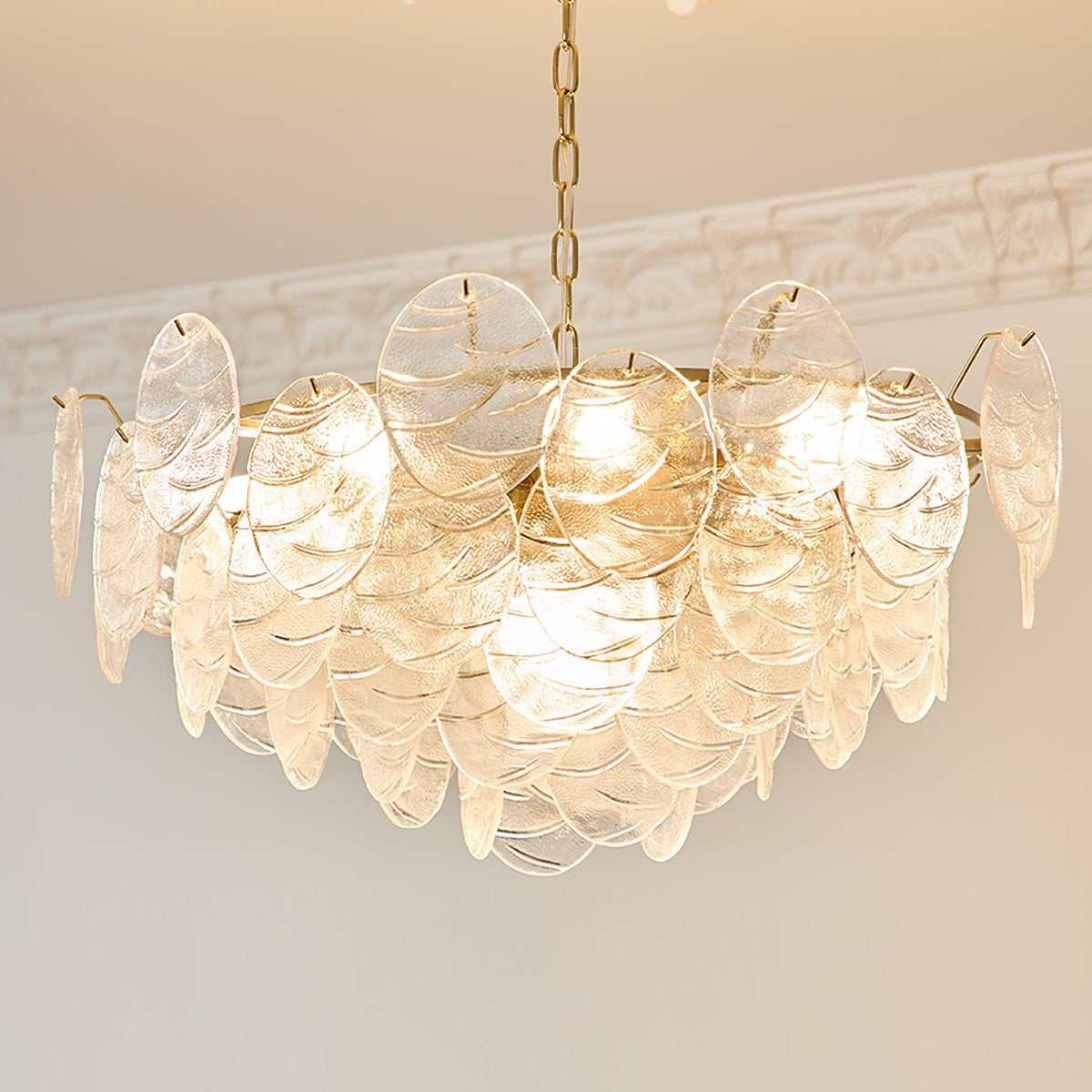 Pavren Glass Chandelier-Moonnatur