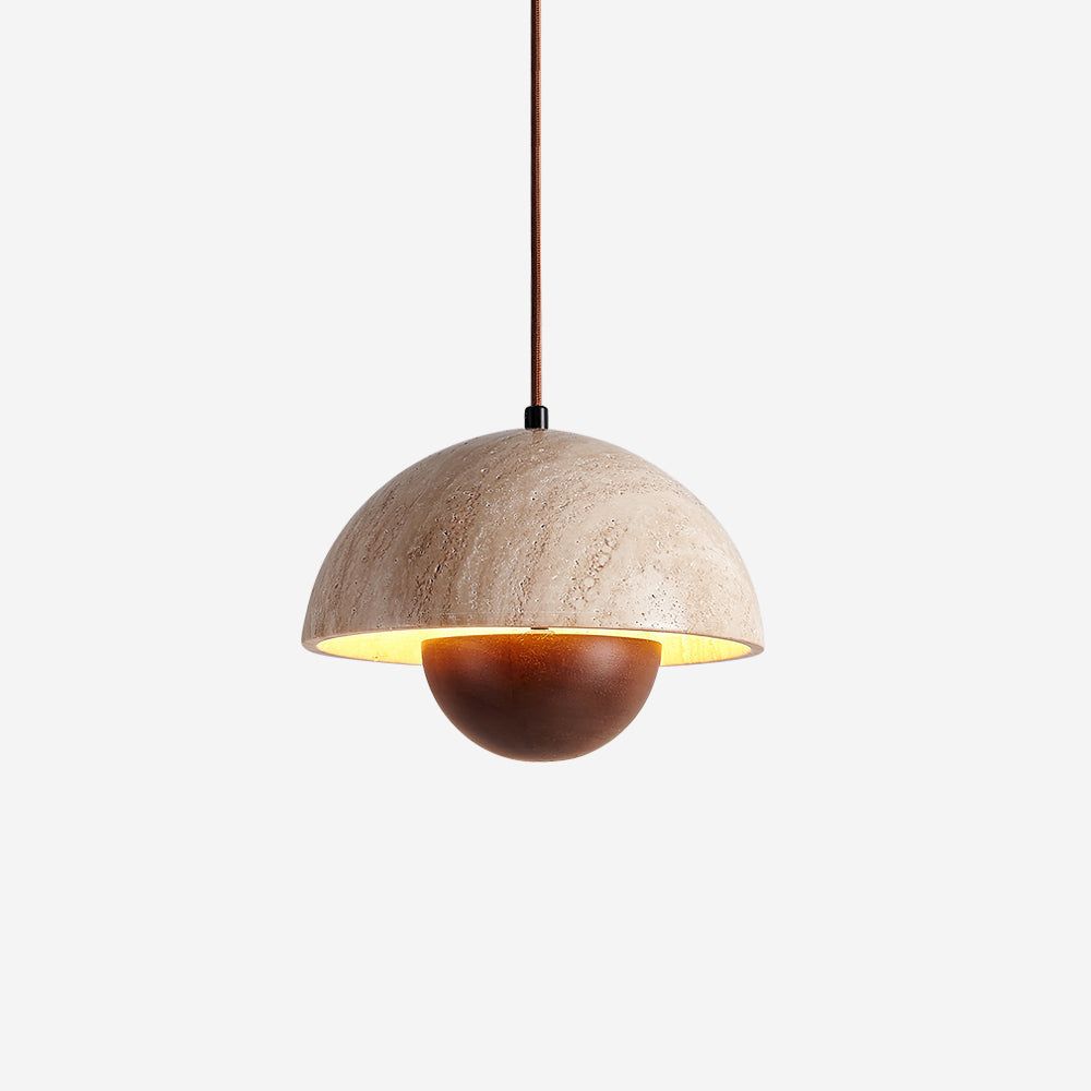 Meldenenna Travertine Pendant Light-Moonnatur