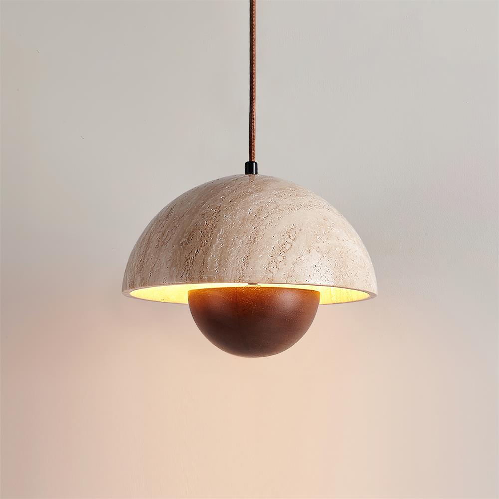 Meldenenna Travertine Pendant Light-Moonnatur