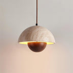 Meldenenna Travertine Pendant Light-Moonnatur