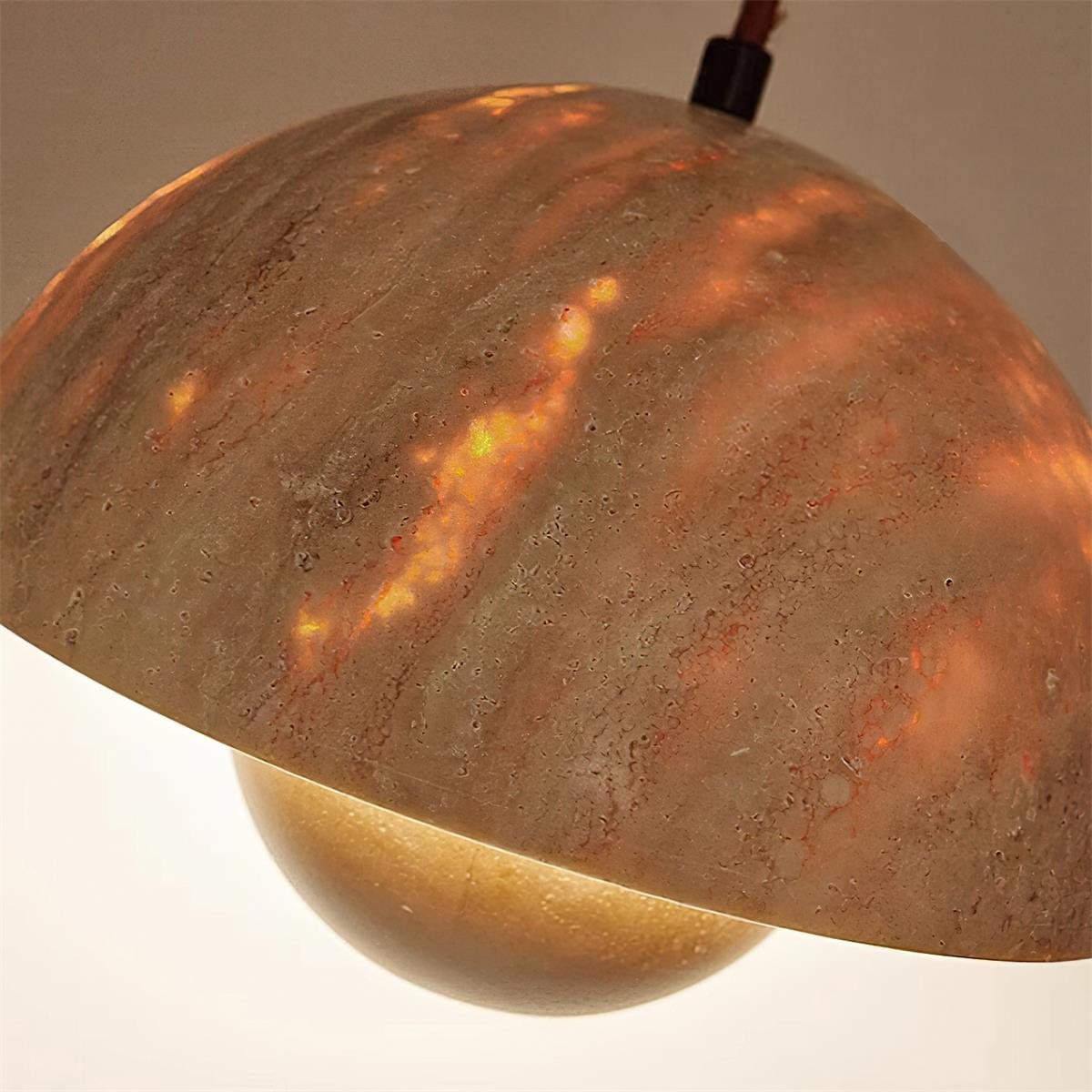 Meldenenna Travertine Pendant Light-Moonnatur