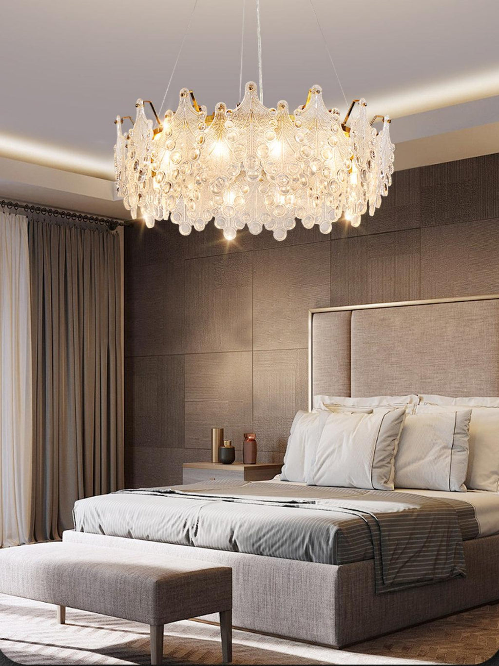 Sorrelenelle Glass Chandelier-Moonnatur