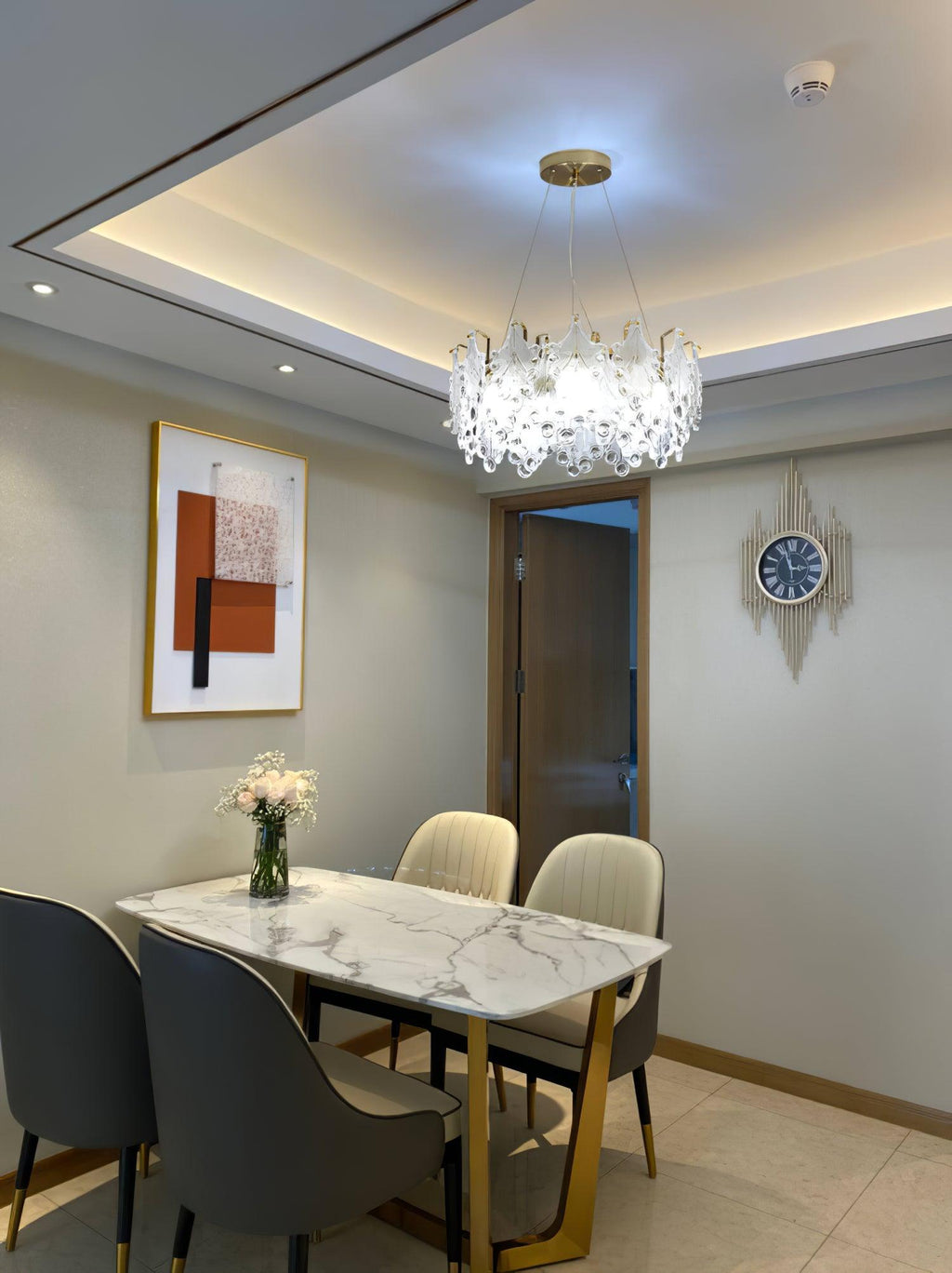 Sorrelenelle Glass Chandelier-Moonnatur