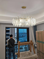 Sorrelenelle Glass Chandelier-Moonnatur