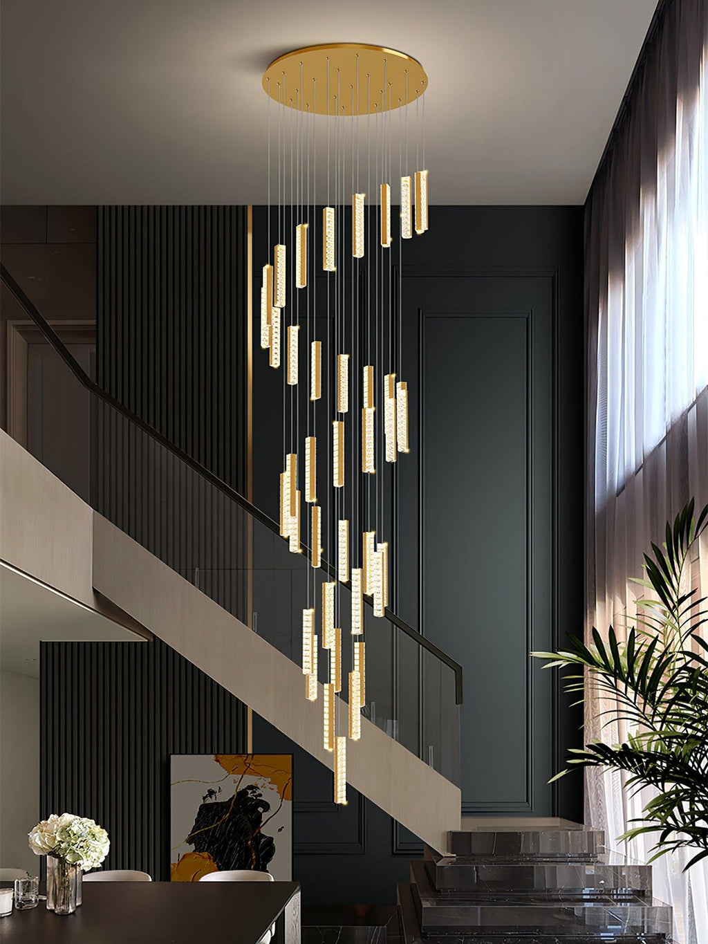 Baldenis Crystal Chandelier-Moonnatur