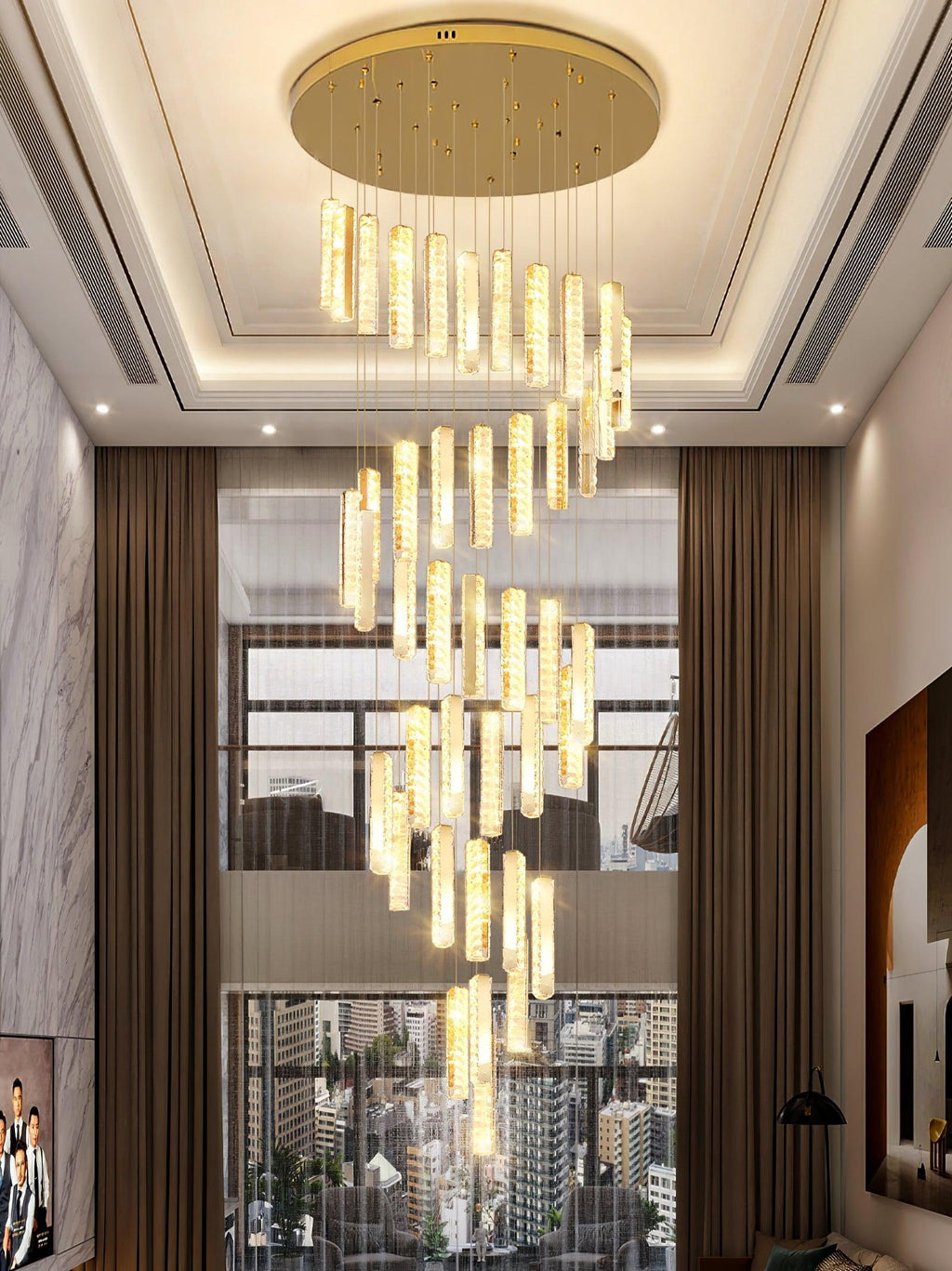Baldenis Crystal Chandelier-Moonnatur