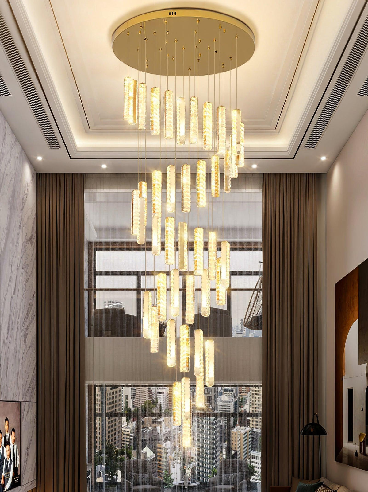 Baldenis Crystal Chandelier-Moonnatur
