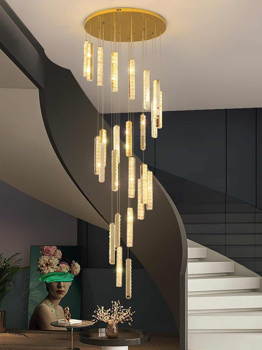 Baldenis Crystal Chandelier-Moonnatur
