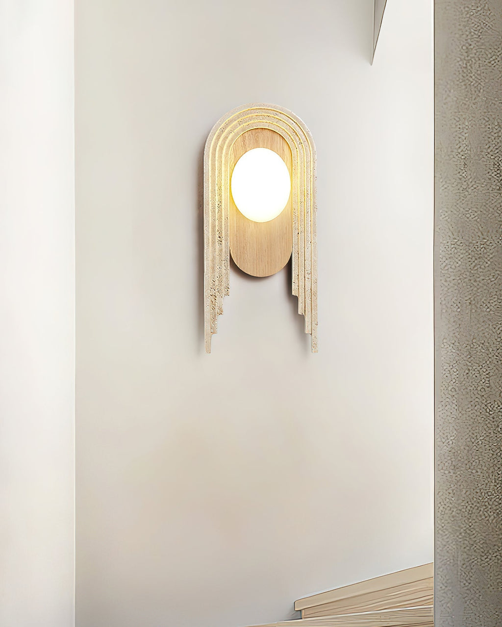 Cardelash Travertine Wall Light-Moonnatur