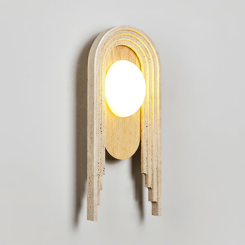 Cardelash Travertine Wall Light-Moonnatur