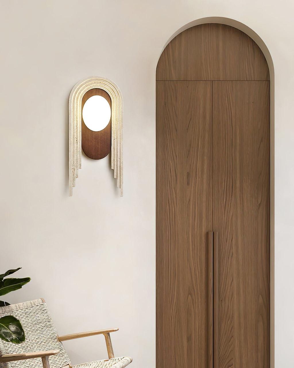 Cardelash Travertine Wall Light-Moonnatur