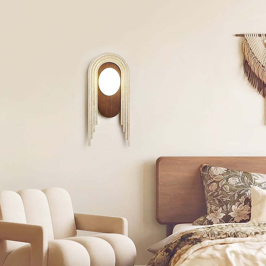 Cardelash Travertine Wall Light-Moonnatur