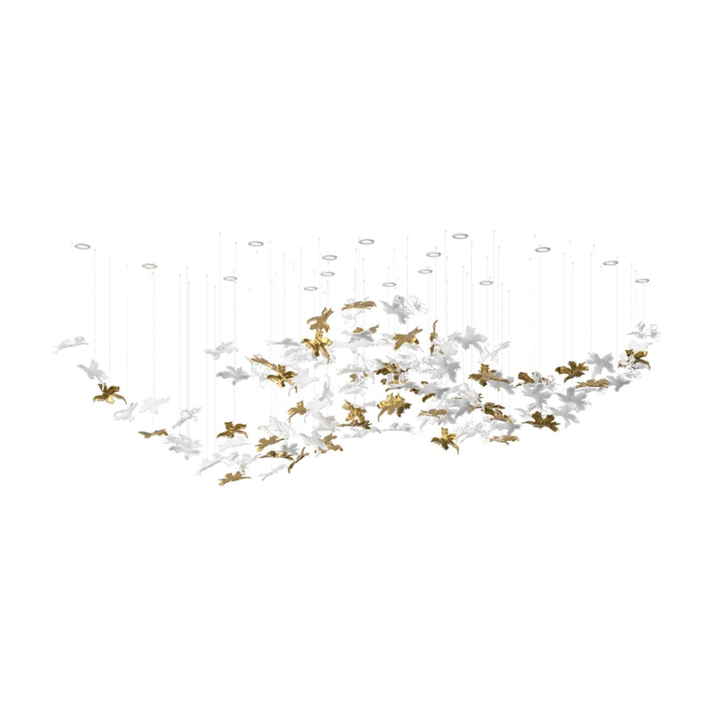 Tavora Glass Chandelier-Moonnatur