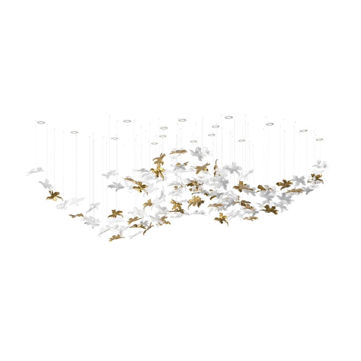 Tavora Glass Chandelier-Moonnatur