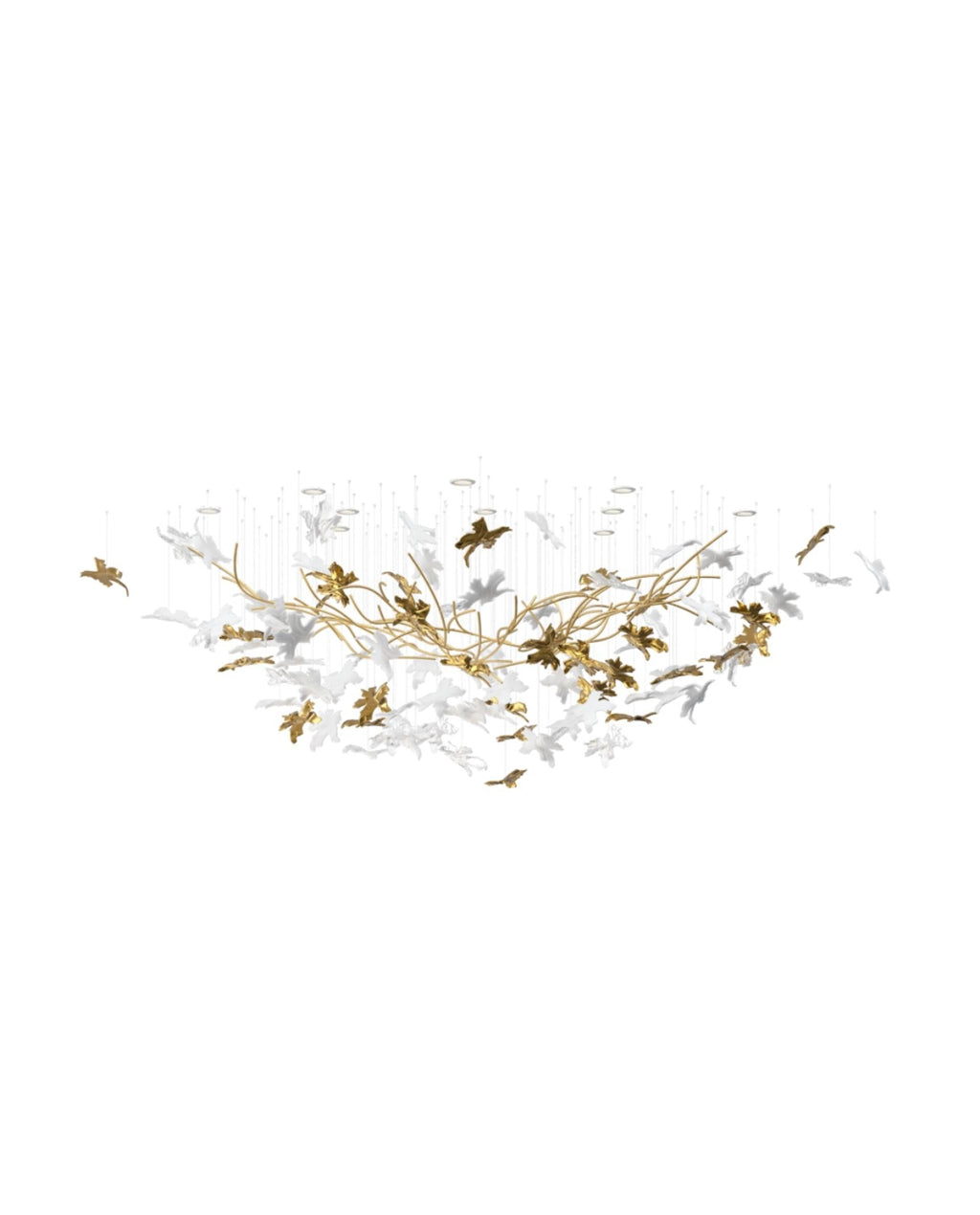 Tavora Glass Chandelier-Moonnatur