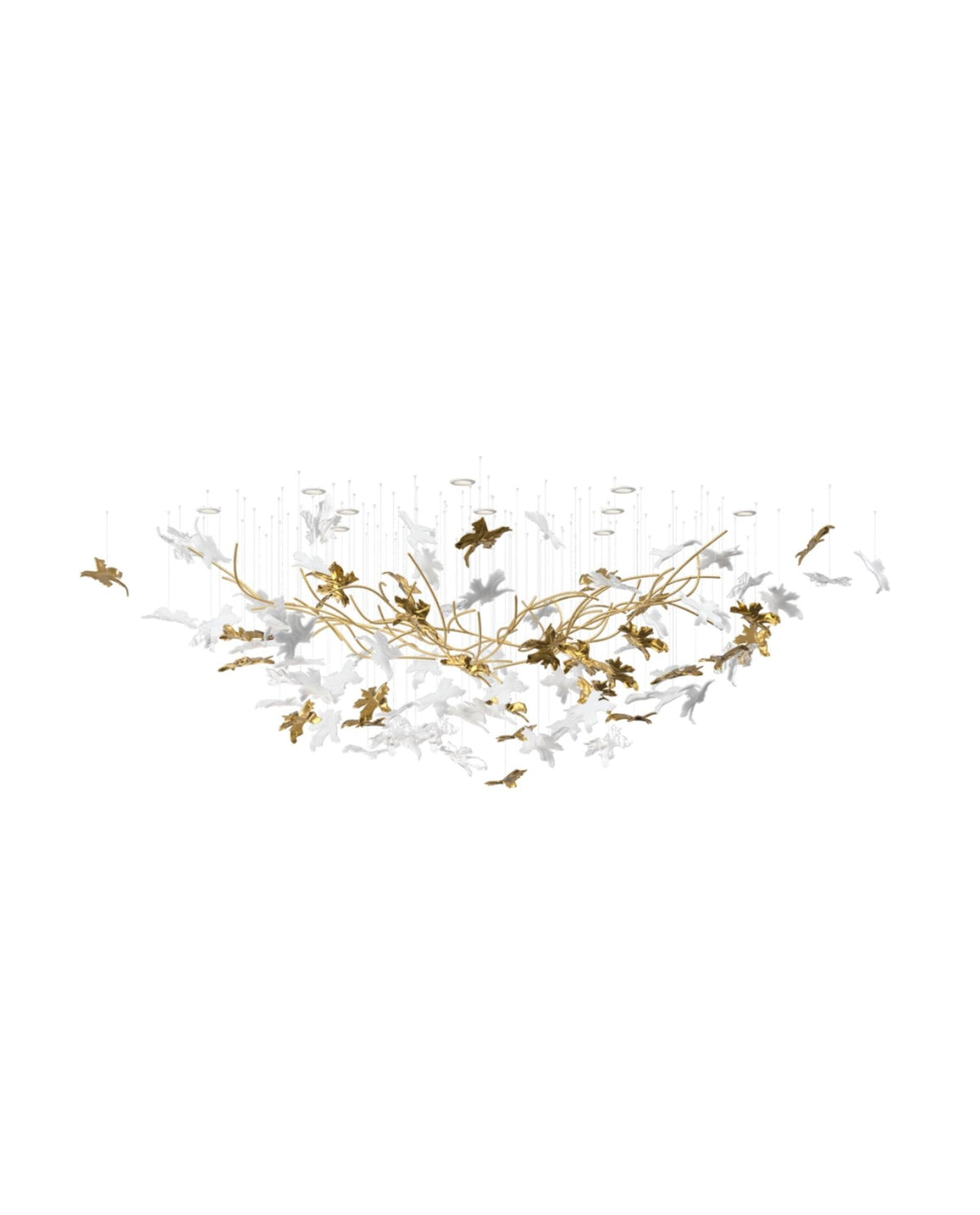 Tavora Glass Chandelier-Moonnatur