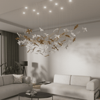 Tavora Glass Chandelier-Moonnatur