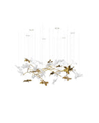 Tavora Glass Chandelier-Moonnatur
