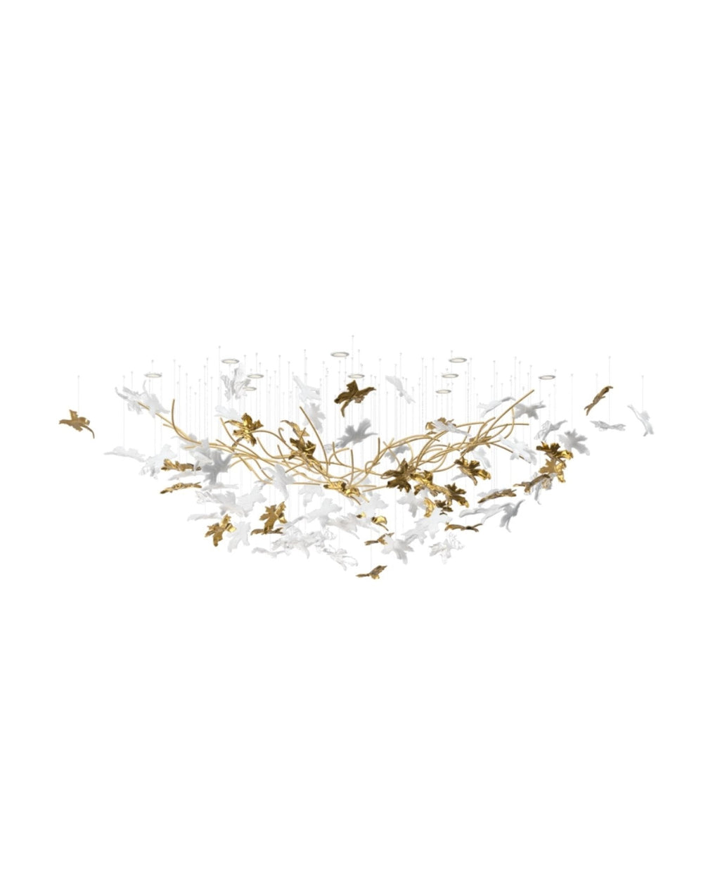 Tavora Glass Chandelier-Moonnatur