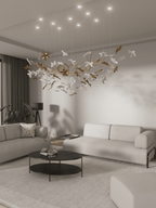 Tavora Glass Chandelier-Moonnatur
