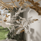 Tavora Glass Chandelier-Moonnatur