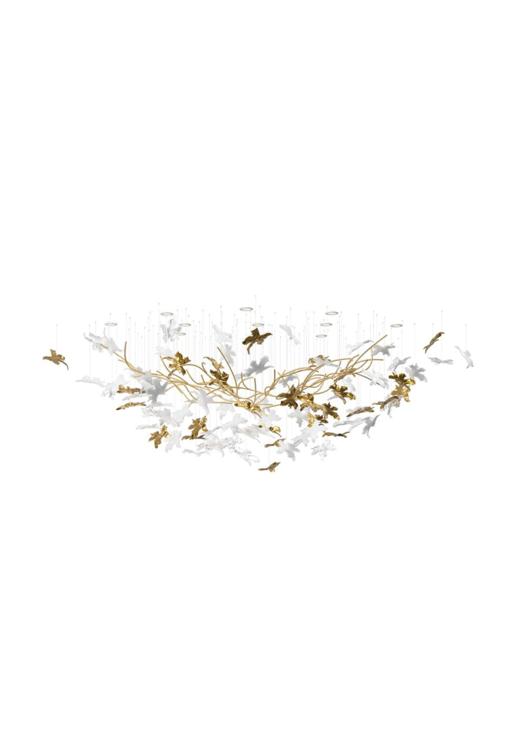 Tavora Glass Chandelier-Moonnatur