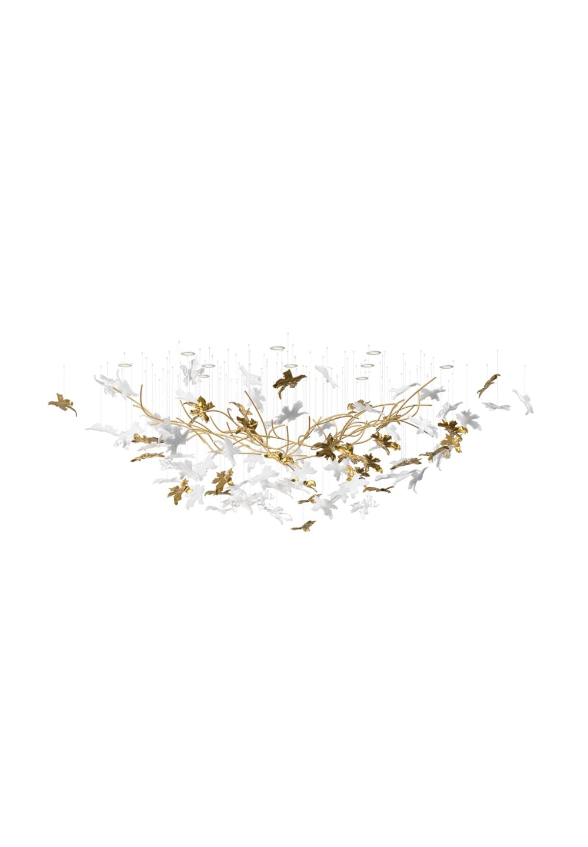 Tavora Glass Chandelier-Moonnatur