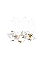 Tavora Glass Chandelier-Moonnatur