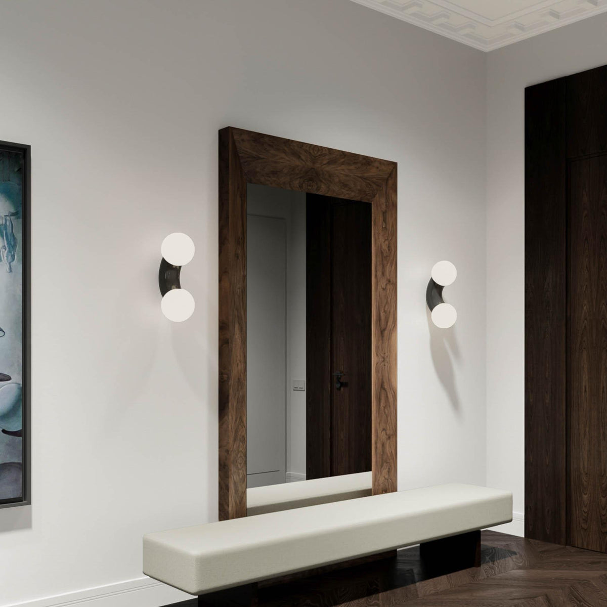 Kestora Glass Wall Light-Moonnatur