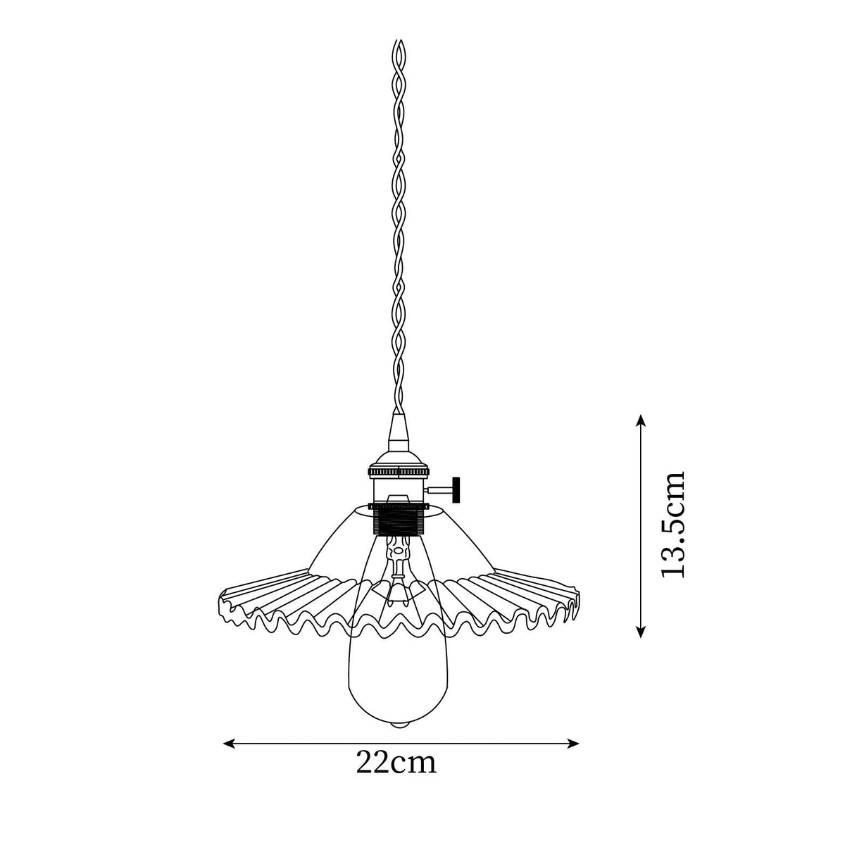 Quenelenelle Glass Pendant Light-Moonnatur