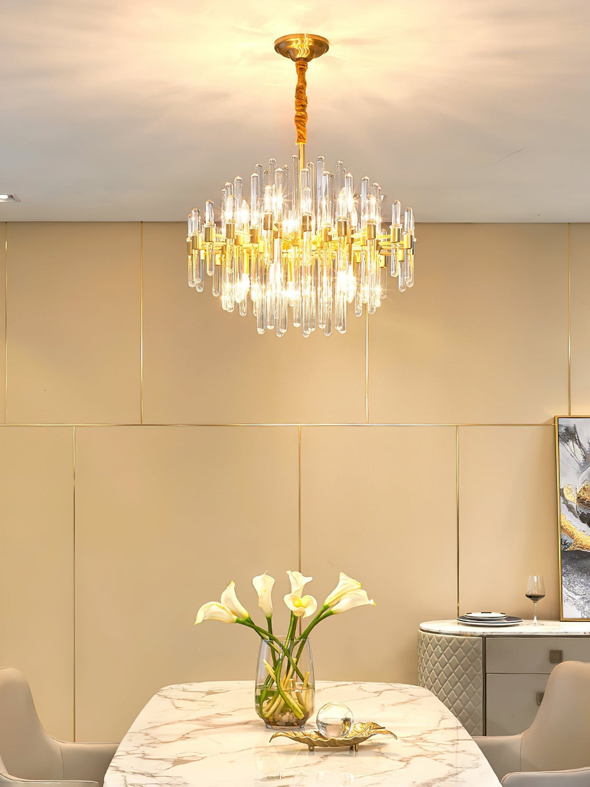 Bellarose Crystal Chandelier-Moonnatur