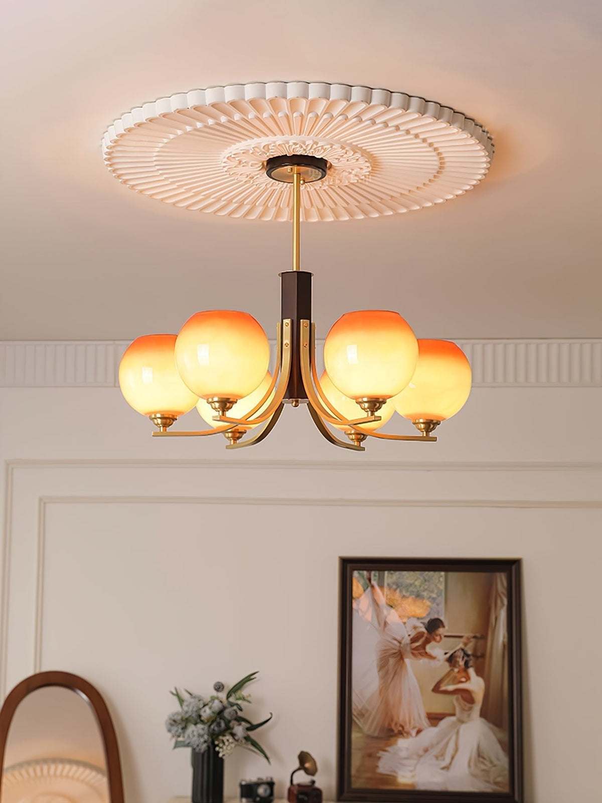 Lowenora Glass Chandelier-Moonnatur
