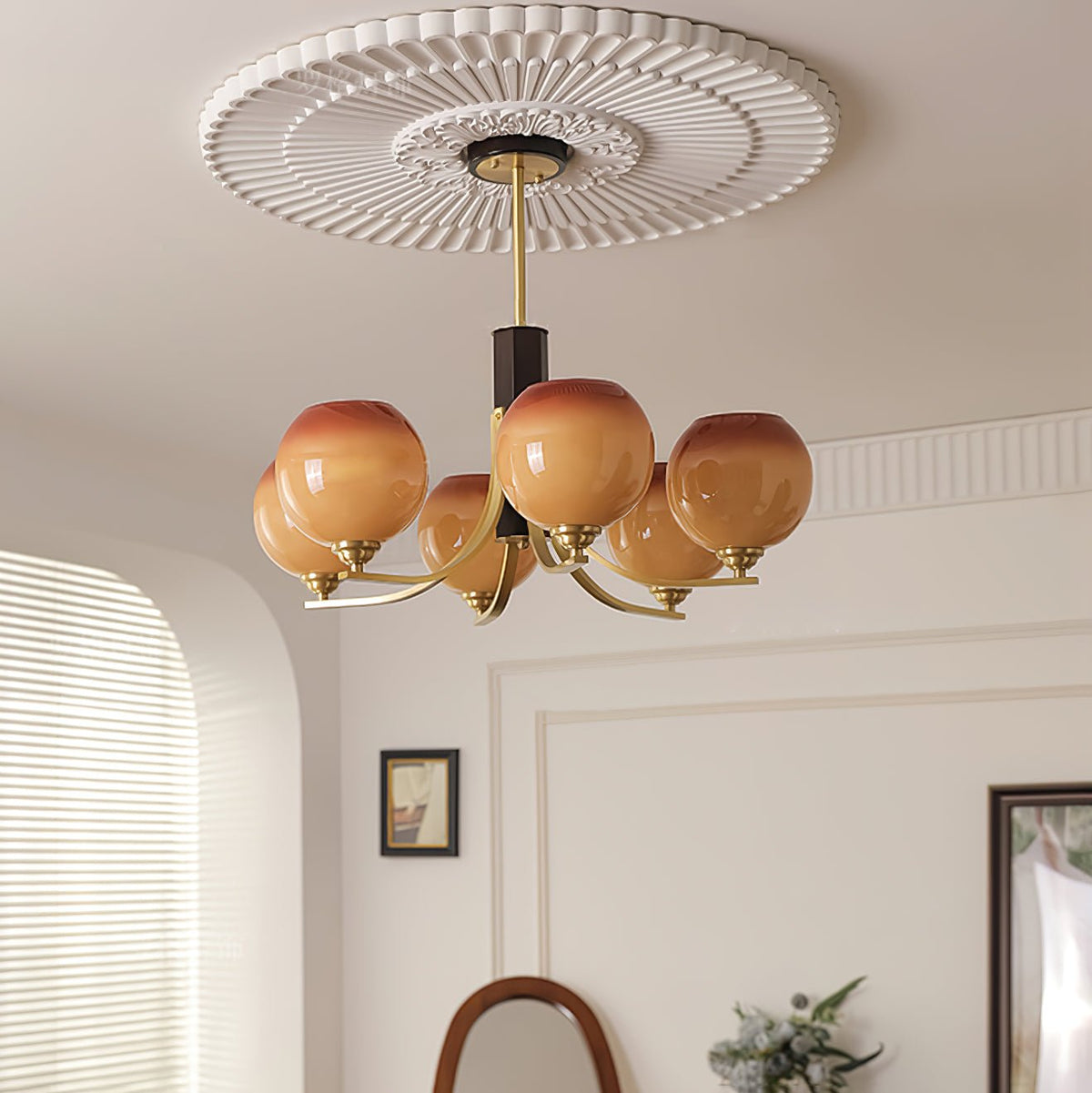 Lowenora Glass Chandelier-Moonnatur