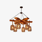 Orenva Rattan Chandelier-Moonnatur