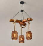 Orenva Rattan Chandelier-Moonnatur